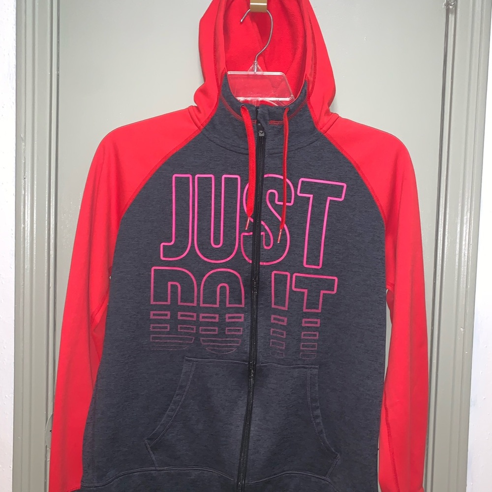 Nike Therma-FIT Women's Running Sweatshirt and Hoodie Light “Just Do It” EUC L - Picture 12 of 16